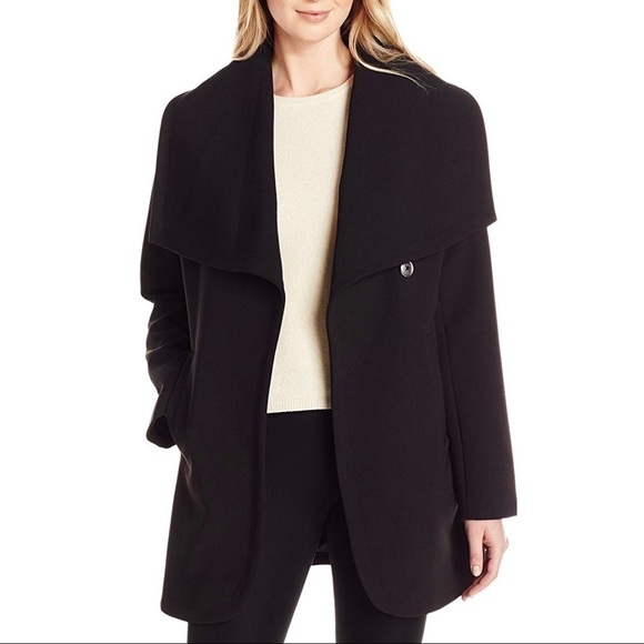 New Single Button Classic Lightweight Black Stylish Business Coat Size Large - Picture 7 of 8